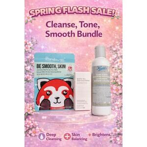 💥26 Retail $93 Kiehl's Cleanse*Elizabeth Arden Tone*the Creme Shop Smooth Bundle